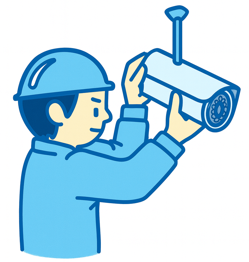 戸建て防犯カメラ施工