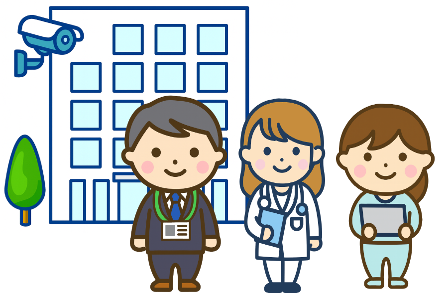 戸建て防犯カメライラスト